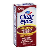 Clear Eyes Maximum Redness Relief for Up to 12 Hours 0.5oz (1 Box Only)