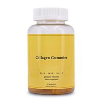 Collagen Gummies, Glamour Vitamins, Sweet Tropical Flavour Chewables, Easy to Ingest, Maintains and Promotes Healthy Hair Skin and Nails for Women, 60 Gummies