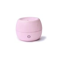 Grandey Portable USB Aroma Diffuser For Home Desktop 5V ABS+PP Ultrasonic Air Humidifier Mini Cylindrical Mist Maker With Touch Control (Pink)