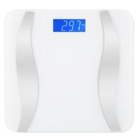 Garosa Weight Scale Smart Electric Bluetooth Scales Accurate Body Fat Measurement Monitor with Digital LCD Display on Phone App(White)
