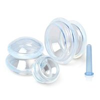 Chinese Acupuncture Cupping Therapy Set Fda Approved, Anti Cellulite Cupping Therapy Set, Cupping Therapy Sets Silicone Professional, Massage Therapy Cupping Set, Eye and Face Vacuum Massage Cup Kit
