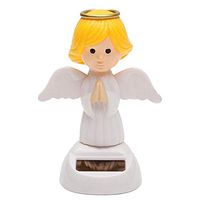 Betfandeful Solar Figurine - Halloween Decoration Solar Powered Ornament Toys, Flip Decorations for Car Home Desk (K)