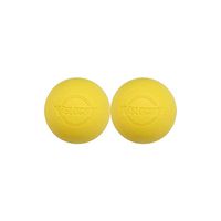 Velocity 2 Yellow Massage Lacrosse Balls for Muscle Knots, Myofascial Release, Yoga & Trigger Point Therapy. Firm Rubber Scientifically Designed for Durability