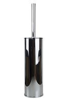 Hispania bath Sole Toilet Brush Holder & Brush Cleaner Combo Set, Polished Chrome, Standing, Bathroom Accessories Set, Made in Spain (European Brand)