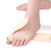 DONGBALA Bunion Sleeves, Bunion Corrector Toe Straightener Bunion Protectors Toe Separators Bunion Support for Hallux Valgus Overlapping Toes(Skin Tone),Left