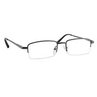 Reading Glasses Metal Half Frame Gunmetal Readers for Men and Women Comfort Spring Arms & Dura-Tight Screws 100% Guarantee +1.00