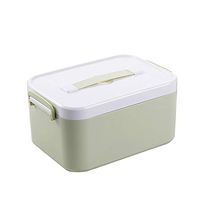Jiyaru Storage Cabinet Plastic Organizer Household First Aid Containers Green L:11.227.685.51inch
