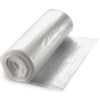 Berry Plastics 32 Gallon Fit Trash Can Liner, Natural, 33X39 in, 11 Mic, 25, 20 Rolls Per Case-118602