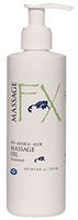 Massage Oil by Massage FX - 100% Pure Sweet Almond & Sunflower Seed Oil - Vitamin E - Ivy, Arnica & Aloe - Unscented - Perfect for a Full Body Massage, Maximum Friction - Paraben Free - 8 Ounces Pump