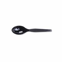 Dixie Plastic Tableware, Heavy Mediumweight Teaspoons, Black - Includes ten packs of 100 each.
