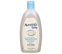 Aveeno Baby Gentle Wash & Shampoo with Natural Oat Extract, Tear-Free &, Lightly Scented, 18 fl. oz 2-Pack