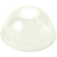 World Centric Clear Domed Lid for Ingeo Compostable 6 and 8 Ounce Paper Bowl - 1000 per case.