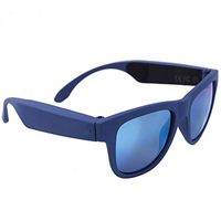 Alician G1 Glasses Bone Conduction Headphone Ear Carer Touch Panel Filter UV Ray Sunglasses Bluetooth 4.0 Headset Blue