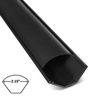 Electriduct Medium Corner Duct Cable Raceway (1150 Series) - 5 Feet - Black
