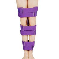 Hcwlxjy Leg Corrector Straps Authentic Bandages to Correct O- Type Legs X-Type Legs Posture Corrector Belt Brace Bands Straightening Bandage 3Pcs Set,Purple,Averagesize