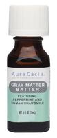 Aura Cacia Essential Solutions Oil Blend, Gray Matter Batter, 0.5 Fluid Ounce (Pack of 2)