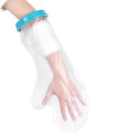 【2019 Upgraded】Waterproof Arm Cast Protector for Shower, Short Arm Cast Cover with Waterproof Seal Protection, Keep Casts & Bandage Dry, Reusable and Lightweight