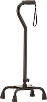 NOVA Medical Products Large Base Quad Walking Cane, Black, 3 Pound