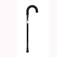 Crutch LPY-FZK-2022B Aluminum Alloy Comfortable Handle Walking Sticks, Adjustable Height - Black