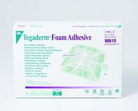3M Tegaderm Foam Adhesive Dressing - 3" Round Pad (heel design) - - Box of 5