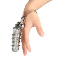 AIWOT-ZDQ Unique Texture Wearable Finger Vîborâtórs Toy for Women Multifunctional Wearable Elasticity Silicone Toy Low Noise Cliat Massagé Adùlt Toy