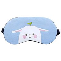 Excursion Home Sleep Eye Mask for Sleeping Cute Animals Pattern Blindfold Super Soft Shade Nap Cover Camping Travel Relax (Blue)