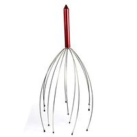 Handheld Scalp Massager Head Massager for Tingles, Scracher Relaxation Tool Great for ASMR & Sensory Hair Stimulation. (Red)