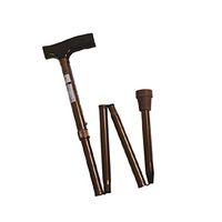 TDM Crutches, Elderly Folding Portable Aluminum Walker, Telescopic Cane