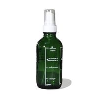 4oz Empty Glass Bottle with Sprayer for Making Homemade DIY Spray. Easy to Follow Recipes Printed on Sides Small Travel Size for Taking Essential Oil Spray Anywhere
