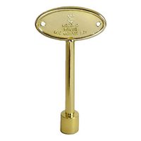 Legend Valve 102-853 Polished Brass Log Lighter Key, 2"x13.3"x0.5"