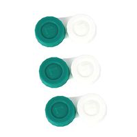Sports Vision's Contact Lens Cases - Flat Design CE Marked & FDA Approved 3 Pieces - Made in UK