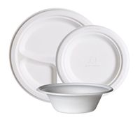 Eco-Products - Renewable & Compostable Sugarcane Bowls - 12oz. Disposable Soup Bowl - (20 Packs of 50) EP-BL12