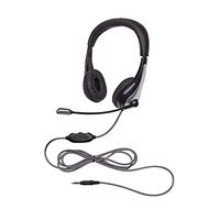 Califone 1025MT NeoTech 1025MT Headset with Gooseneck Microphone, Black/Silver