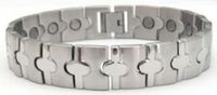 Roger Enterprises Men's Powerful High 5000 Gauss Stainless Steel Magnetic Bracelet 8.5"