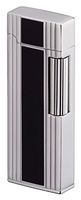 Sarome Flint Lighter SD9-33 Silver/Centre Black line Diamond Cut