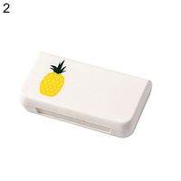 Polytree 3 Compartments Plastic Pill Cases, Medicine Travel Waterproof Pill Organizer Box Case for Purse or Pocket Portable Pill Box for Vitamin Fish Oils Daily Use