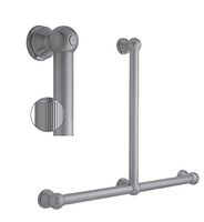 Jaclo T33-24H-32W-PEW Reeded Transitional Grab Bar, 24 x 24"