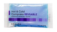 Case of 150 Hot and Cold Packs X-Small 2.5 x 5. Reusable First Aid Cold, Hot Compress. Hot + Cold Therapy, Microwave/Freezer Packs for Relieve Pain and Reduce Swelling.