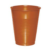 Hoffmaster Group 323389 16 oz Pumpkin Spice Premium Plastic Cups, Pack of 12-20 Per Pack