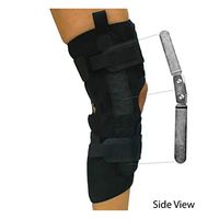 ASTRO XO Hinged Knee Brace for Support: Relieve Pain from ACL/PCL, Patella and Meniscus Injuries - Knee Stabilizer w/Calf Extension - Best Wraparound Knee Brace for Men & Women (Small (14" or Less))