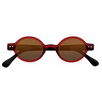 Jcerki Polarizing Tinted Brown Nearsighted Myopia Distance Glasses -5.00 Strengths for men women Light Frames