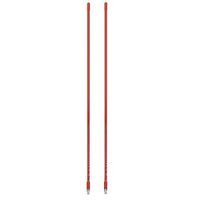 LOT OF 2 ARIES 10811 3` Foot Fiberglass 500 Watt CB Radio Antenna (RED)