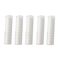 YUMMAYEE 50pcs Compressed Tissue with 5 Carrying Cases Compressed Towel Coin Tissues Camping Toilet Paper Travel Wipes Coin Tissues (White)