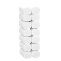 Decdeal Paper Towels, 4 Layers Soft Roll Towel for Home Hotel Cafe Shop Restaurant School Use, White, 4.7" x 4.7", 14 Rolls