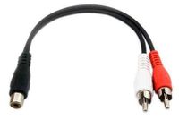 Legrand - On-Q 36479501 Sub Woofer RCA Y cable, 1 Female to 2 Male
