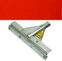 Application Squeegee Frame with Flat Red Rubber Blade, Threaded Handle Adapter, 24"