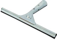 Carlisle 4007000 Flo-Pac Rubber Professional Single-Blade Window Squeegee with Zinc- Plated Steel Frame, 12" Width (Case of 12)