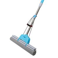Professional Microfiber Mop Reusable Microfiber Floor Mop Cleaner With Extendable Handle For Tile Hardwood Floor (Color : Blue, Size : 120CM)
