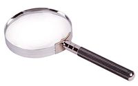 Levenhuk Zeno Handy ZH23 Lightweight Handheld Metal Reading Magnifier with 3X Magnification and 75mm Lens Diameter