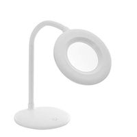 3X MaX Light- Magnifying Table Lamp- Gooseneck Hands Free Optical Magnifier with 24 Bright LED- Cordless and Rechargeable
